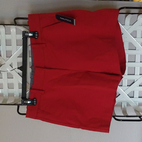 Nautica Red Shorts 5" Inseam size 8 NWT - Picture 4 of 9